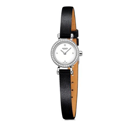 hermes montre faubourg|Hermes leather watch.